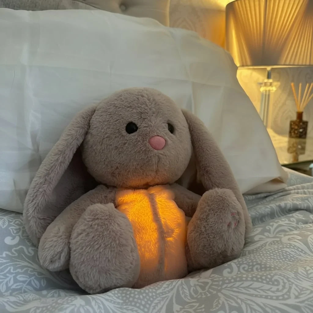 Plush Bunny Stuffed Animal Breathing Light Feature - Image 2
